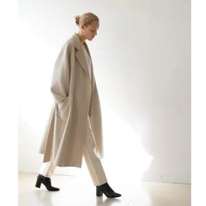 Kindersalmon, Handmade Herringbone Coat Beige, One Size